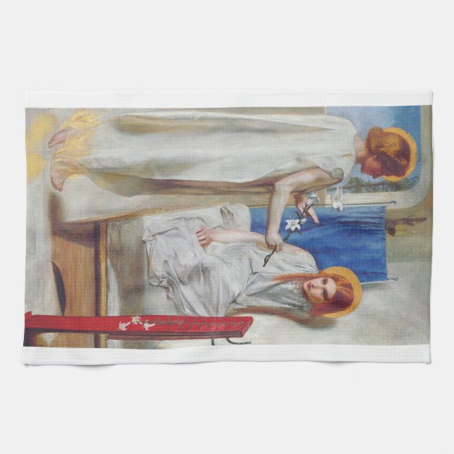Budskapet av Dante Gabriel Rossetti Kökshandduk (Horisontell)