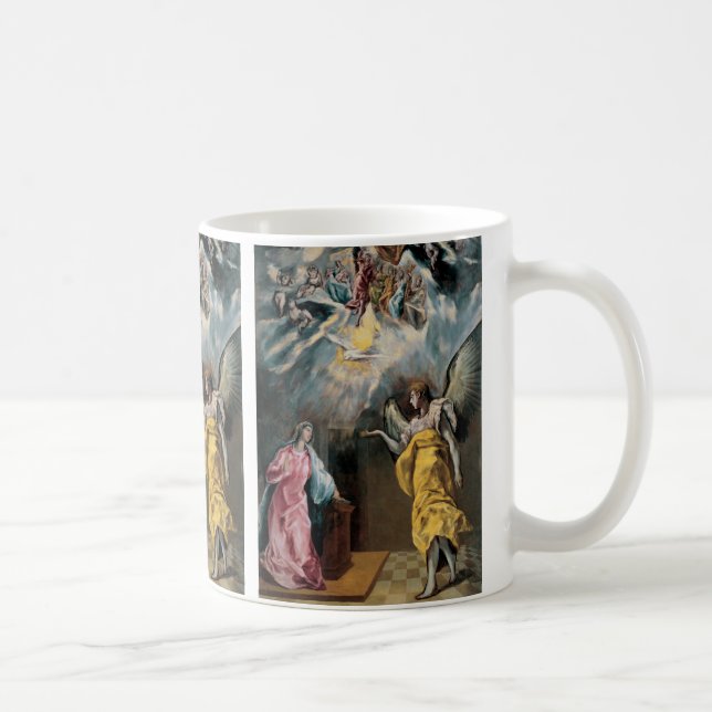 Budskapet av El Greco Kaffemugg (Höger)