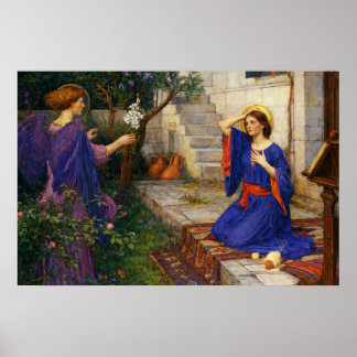 Budskapet av John William Waterhouse Poster