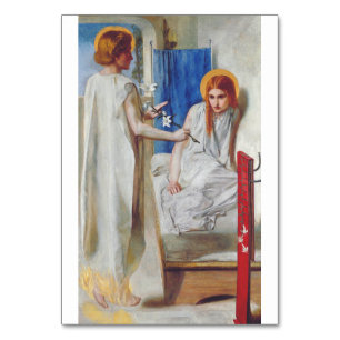 Budskapet till Jungfrun av Dante Gabriel Rossetti Bordsnummer