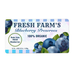 Bueberry Fruit Canning Burk Fraktsedel