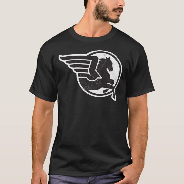 Buell Pegasus Motorcycle Vintage Essential T-Shirt (Framsida)
