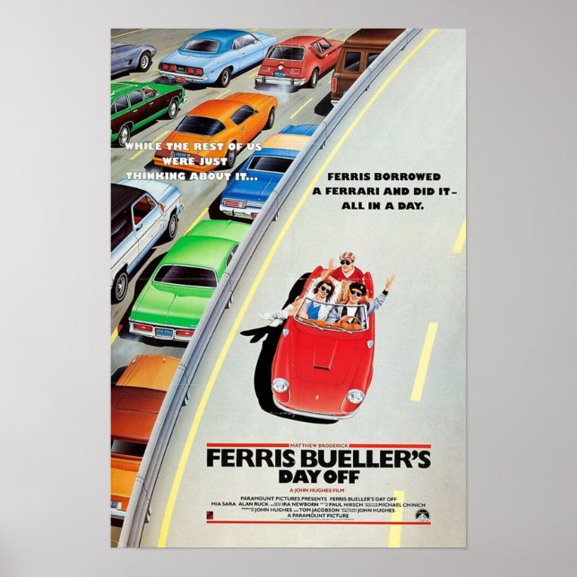 Buellers Ferris Poster (Framsidan)