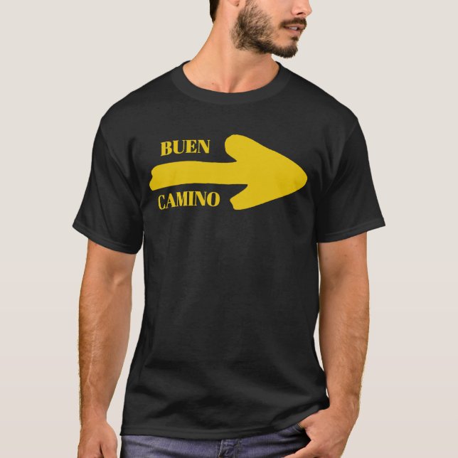 Buen camino Arrow T Shirt (Framsida)
