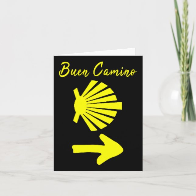 Buen Camino De Santiago De Compostela St. James Wa Kort (Framsida)