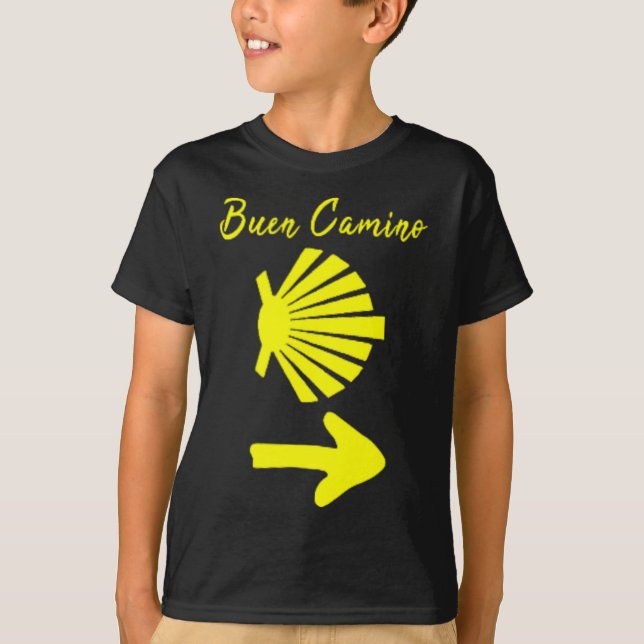 Buen Camino De Santiago De Compostela St. James Wa T Shirt (Framsida)
