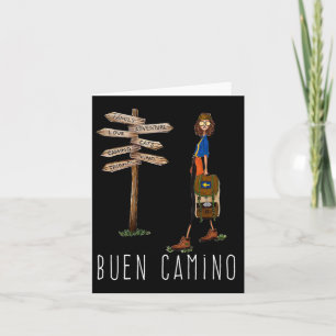 Buen Camino de Santiago Pilgrim Hiking Way of St. Kort