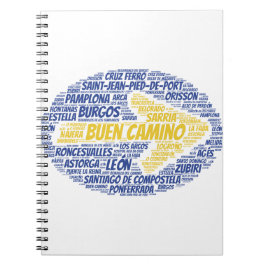 Buen Camino Ord Art Anteckningsbok