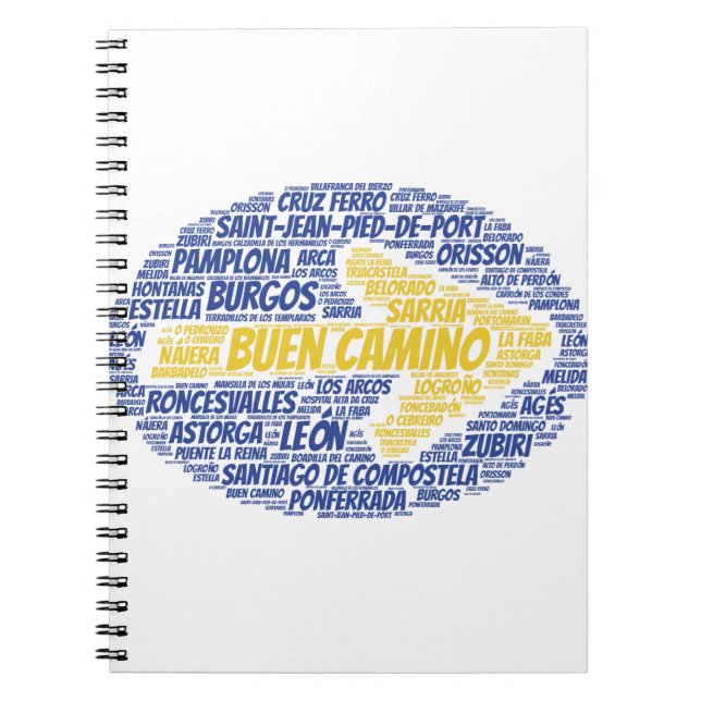 Buen Camino Ordkonst Anteckningsbok (Framsidan)