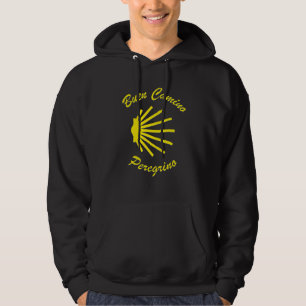 Buen Camino Peregrino Santiago Gul Pilskal Hoodie