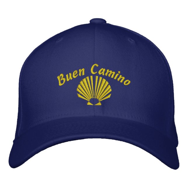 Buen Camino-pilgrimer Broderad Keps (Framsida)