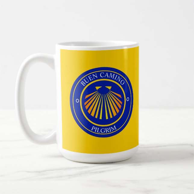 Buen Camino pilgrimer  Kaffemugg (Vänster)