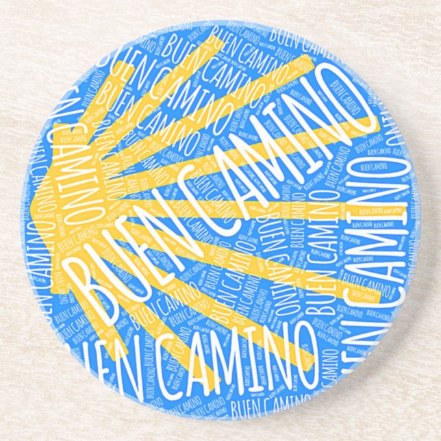 Buen Camino Scallop snäcka Underlägg (Framsidan)