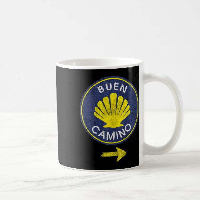 Buen Camino Shell El Camino De Santiago De Compost Kaffemugg (Höger)