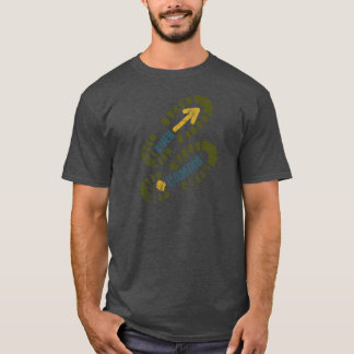 Buen Camino stövelförstickad skjorta T Shirt