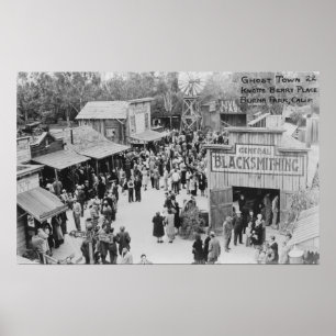 Buena Park, California Knotts Berry Ställe Ghost Poster