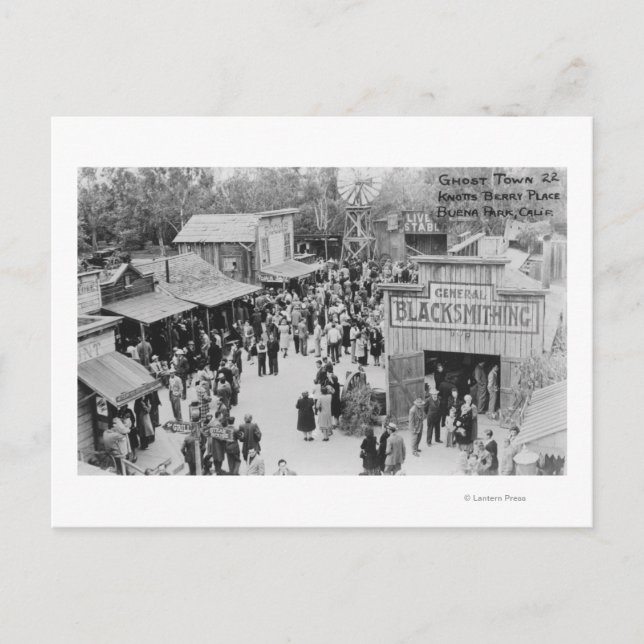 Buena Park, California Knotts Berry Ställe Ghost Vykort (Framsida)