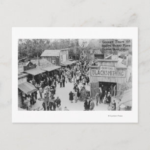 Buena Park, California Knotts Berry Ställe Ghost Vykort