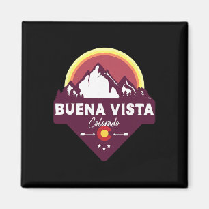 Buena Vista Colorado Co Klippiga bergen Vandring S Magnet