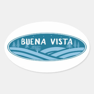 Buena Vista Colorado utomhus Ovalt Klistermärke
