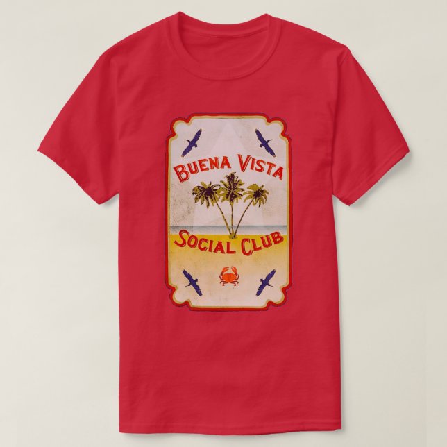Buena Vista Social Klubb Beach T Shirt (Design framsida)