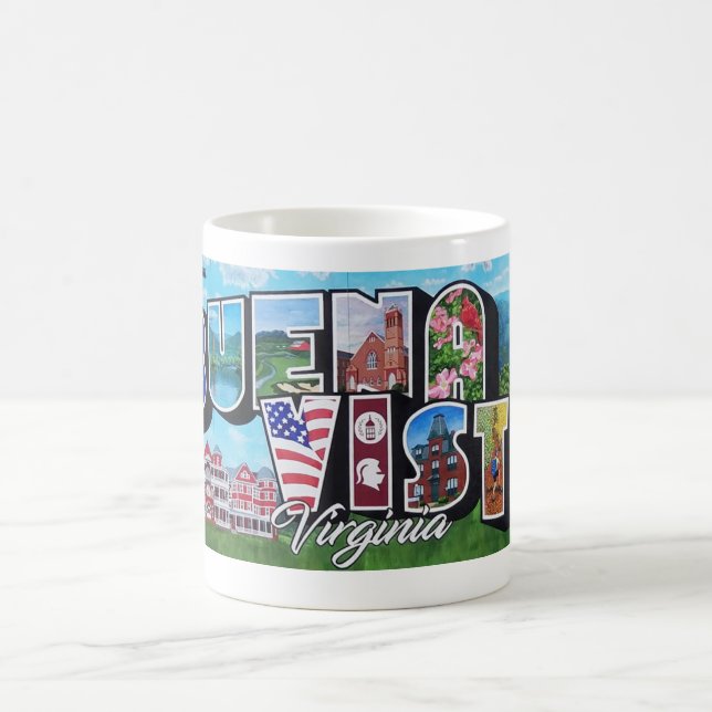 Buena Vista, VA - En klunk av hemstadsmuralen  Kaffemugg (Center)