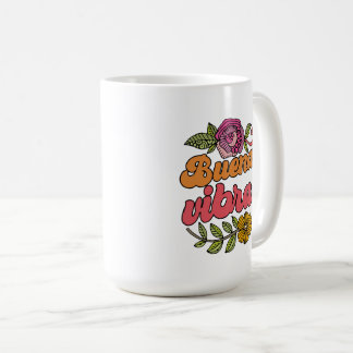 Buenas Vibras | Good Vibes Spansk Citat Klistermär Kaffemugg