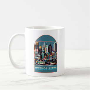 Buenos Aires Argentina Art Deco Kaffemugg