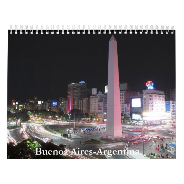 Buenos Aires-Argentina Calendar Kalender (Omslag)