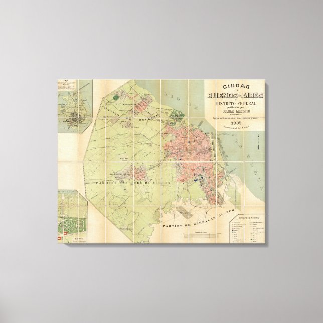Buenos Aires Argentina Canvastryck (Framsida)