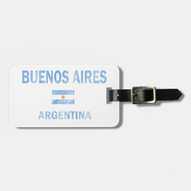 Buenos Aires Argentina designer Bagagebricka (Horisontell Framsida)