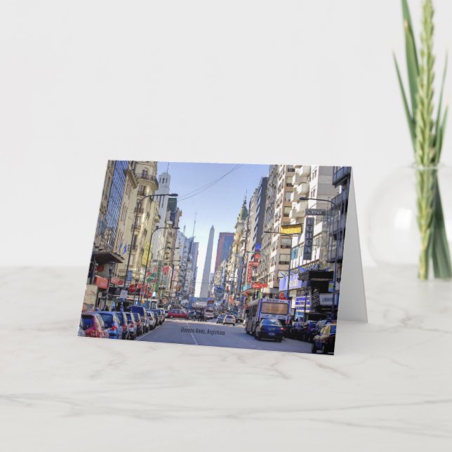 Buenos Aires, Argentina Kort (Framsida)