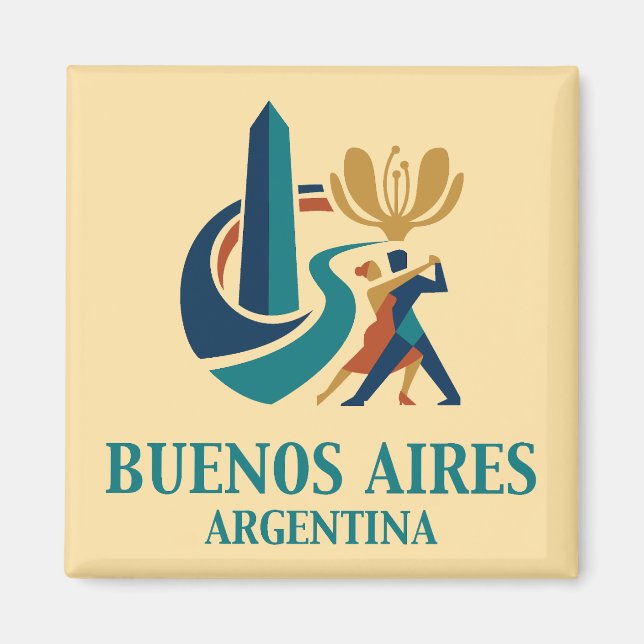 Buenos Aires Argentina Magnet (Framsidan)