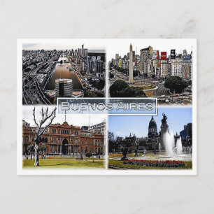 Buenos Aires - Argentina - Moasik - Vykort