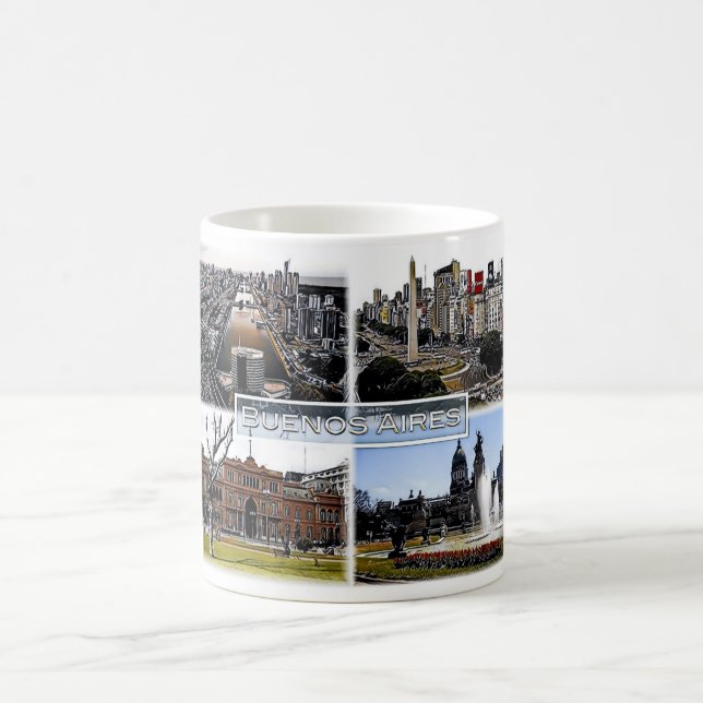 Buenos Aires - Argentina - Mosaic - Kaffemugg (Center)