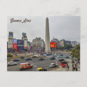 Buenos Aires, Argentina, Obelisco Vykort