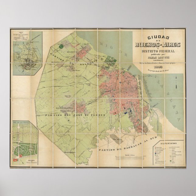 Buenos Aires Argentina Poster (Framsidan)