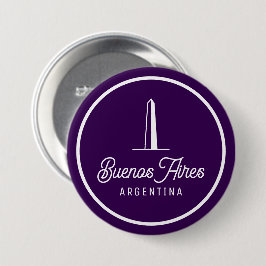 Buenos Aires Argentina Retro Elegant Enkel Knapp