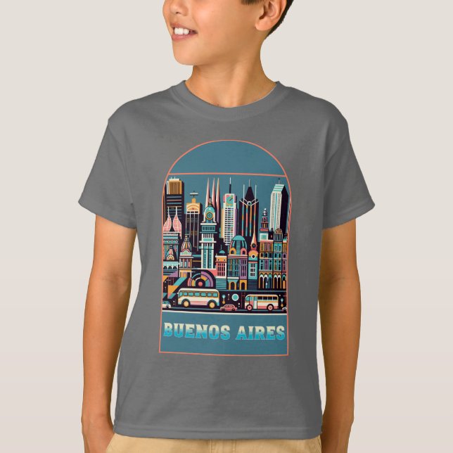 Buenos Aires Argentina T Shirt (Framsida)