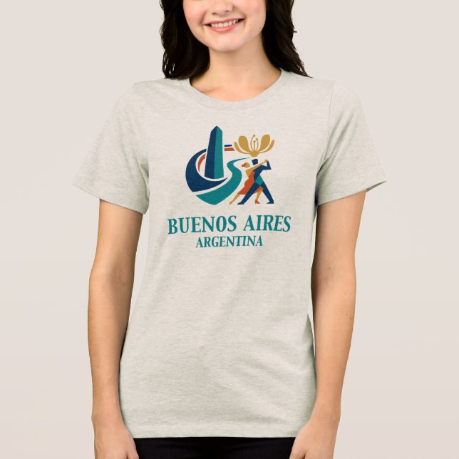 Buenos Aires Argentina T Shirt (Framsida)