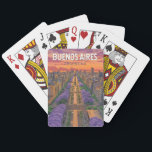 Buenos Aires Argentina Travel Art Vintage Casinokort<br><div class="desc">Buenos Aires-reflektorfärgsdesign. Buenos Aires,  Argentinas livskraftiga huvudstad,  är känd för sin europeiska arkitektur,  sin rik tango-kultur och cuisine i världsklass.</div>