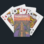 Buenos Aires Argentina Travel Art Vintage Casinokort<br><div class="desc">Buenos Aires-reflektorfärgsdesign. Buenos Aires,  Argentinas livskraftiga huvudstad,  är känd för sin europeiska arkitektur,  sin rik tango-kultur och cuisine i världsklass.</div>
