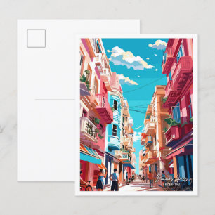 Buenos Aires Argentina vintage resor illustration Vykort
