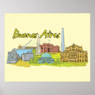 Buenos Aires, Argentinas resa Poster