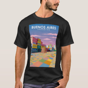 Buenos Aires Argentinia Vintage Minimal Retro City T Shirt