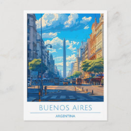 Buenos Aires City Argentina Travel Vykort