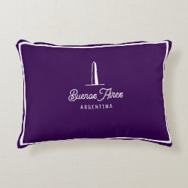 Buenos Aires City Vintage Minimal Throw Pillow Prydnadskudde
