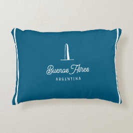 Buenos Aires City Vintage Retro Elegant Prydnadskudde
