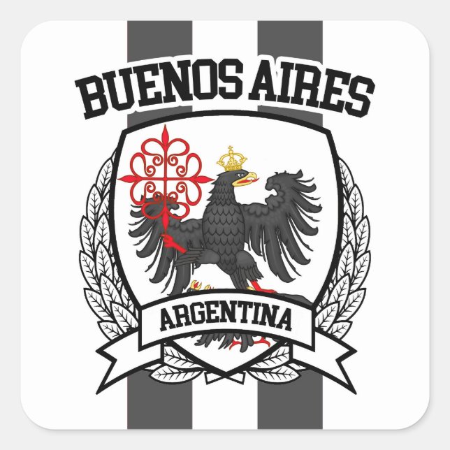 Buenos Aires Fyrkantigt Klistermärke (Framsida)