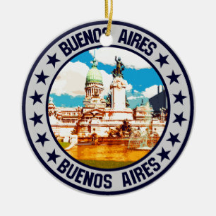 Buenos Aires Julgransprydnad Keramik